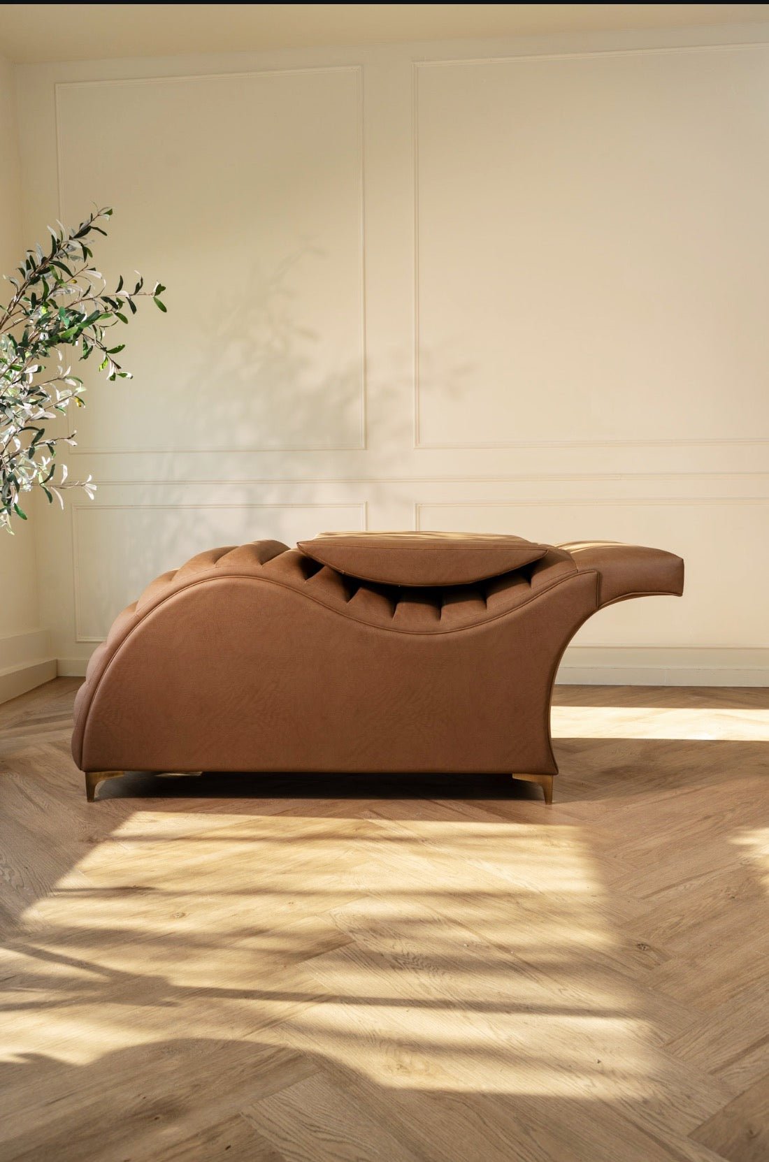 Curve Adjust Conversion Pillow - Plush + Oak (start) (tobacco) #color_tobacco