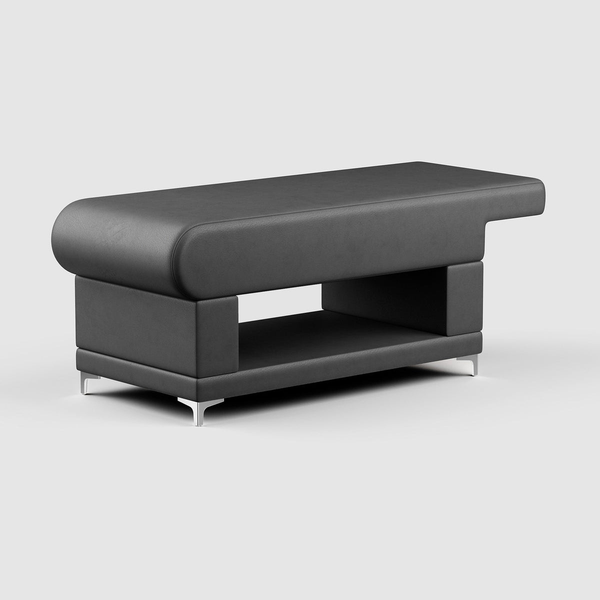 Charlie Flat — Lash Bed by Plush + Oak, #color_charcoal