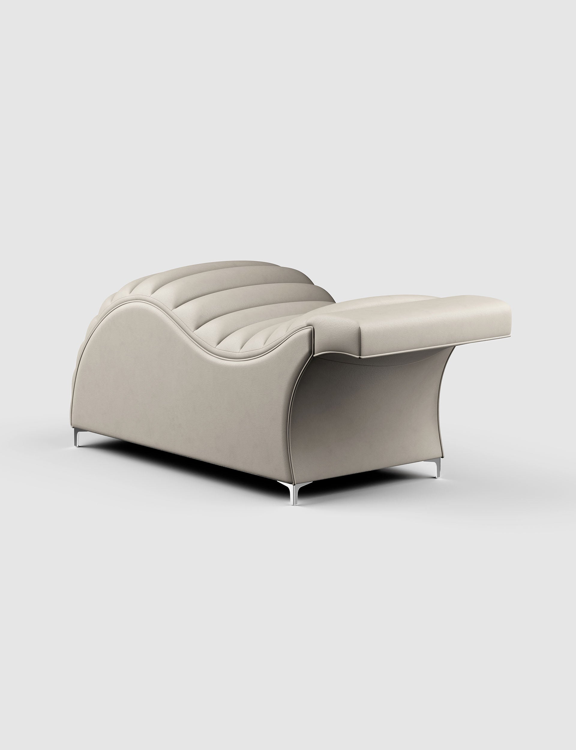 Edda Cloud® in Cavaletti Vegan Leather - Plush + Oak (Bone)#color_bone