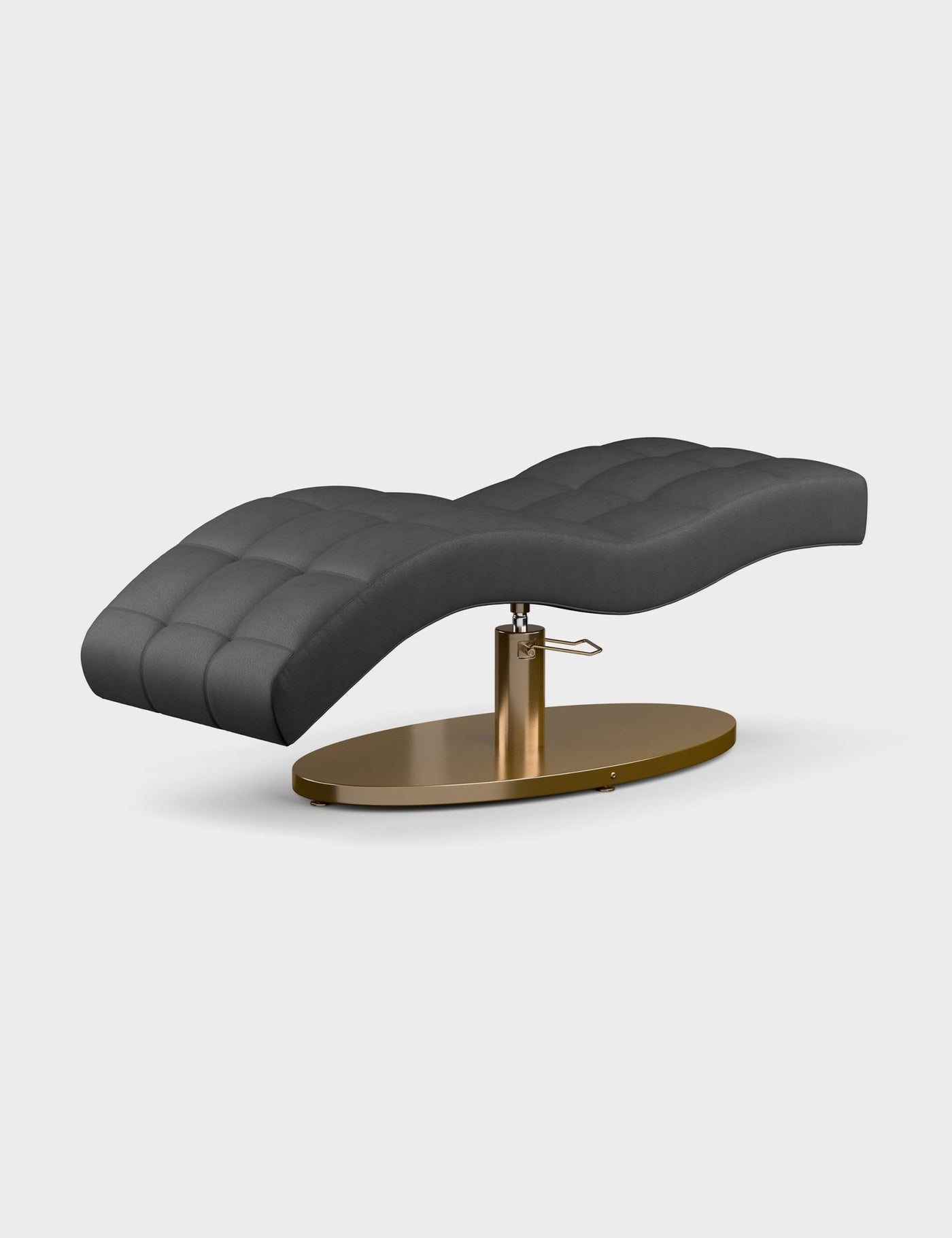 Vera 360 - Brow bed by Plush+Oak, Vera 360- Lash bed by Plush+Oak, Vera 360 - PMU bed by Plush+Oak, Curved Beauty Bed by Plush + Oak, Curved Beauty Bed with Swivel by Plush + Oak, #color_charcoal