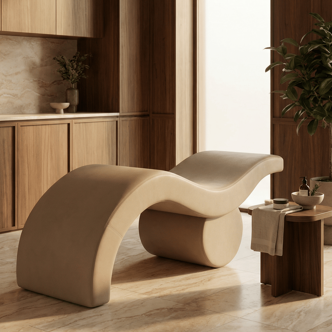 The Brynn — Lash Bed by Plush + Oak, 
The Brynn — Brow Bed by Plush + Oak, 
The Brynn— PMU Bed by Plush + Oak, #color_cashew