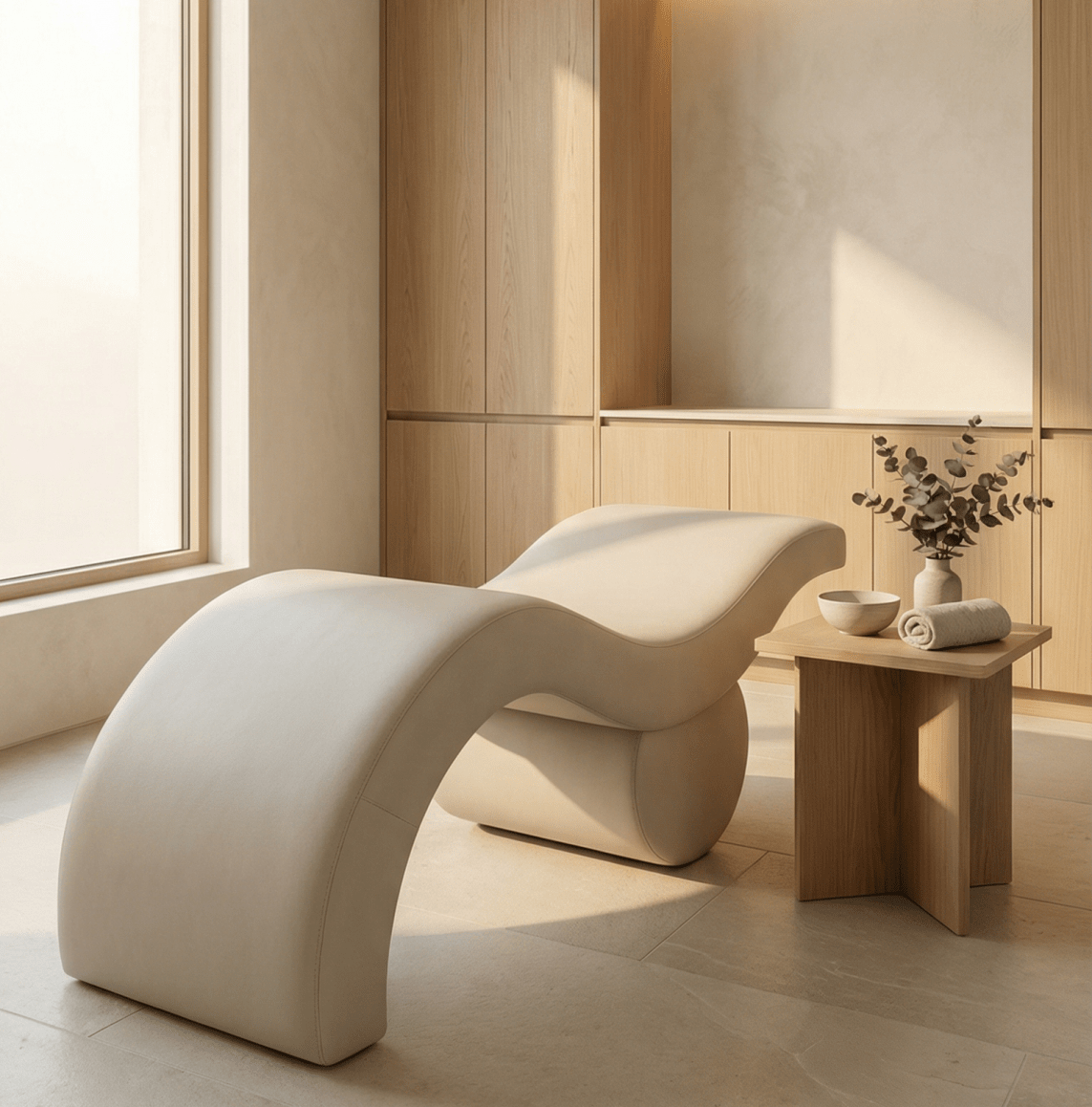 The Brynn — Lash Bed by Plush + Oak, 
The Brynn — Brow Bed by Plush + Oak, 
The Brynn— PMU Bed by Plush + Oak,  #colour_sand