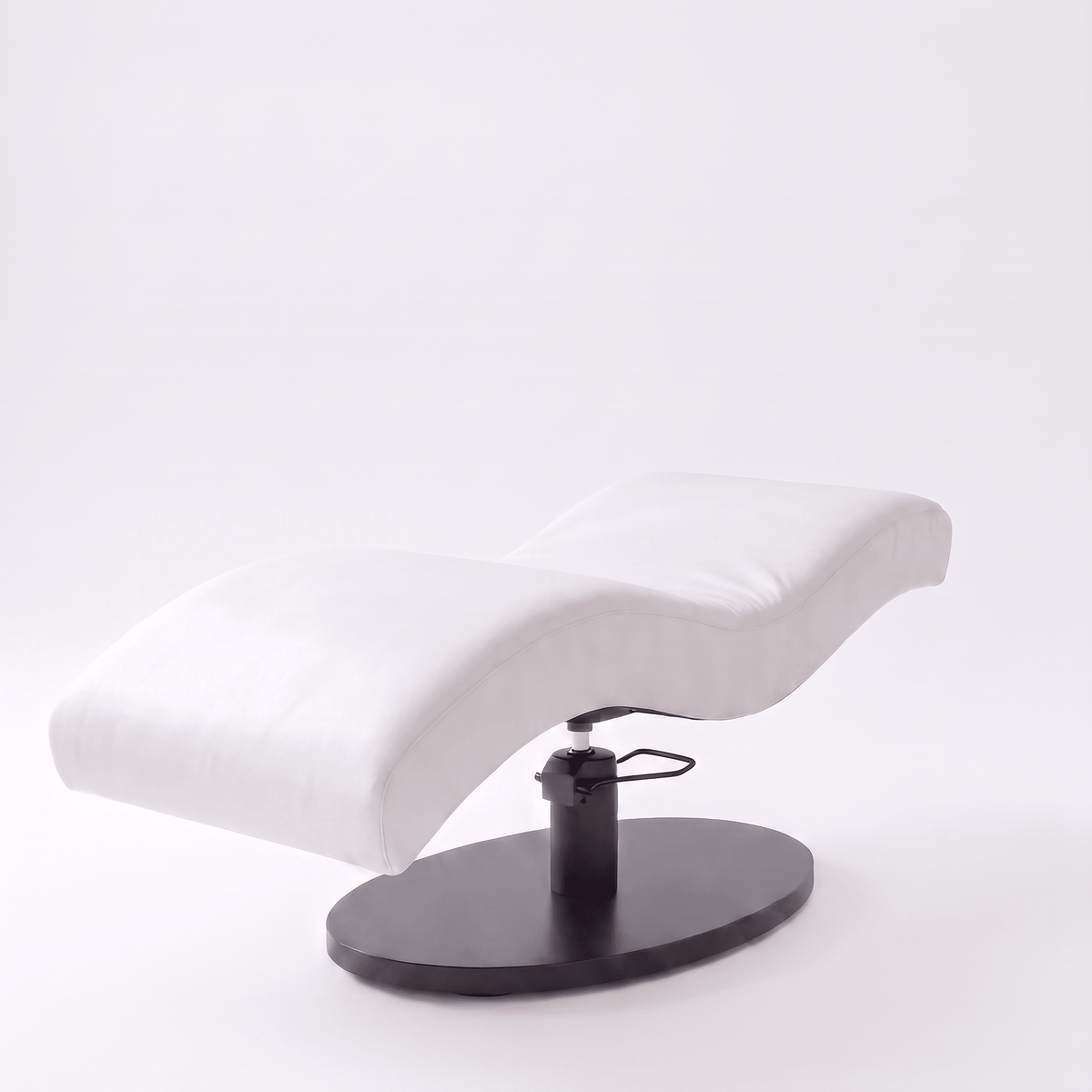 Vera Sleek 360® Curved Beauty Bed with Swivel (Matte Black)