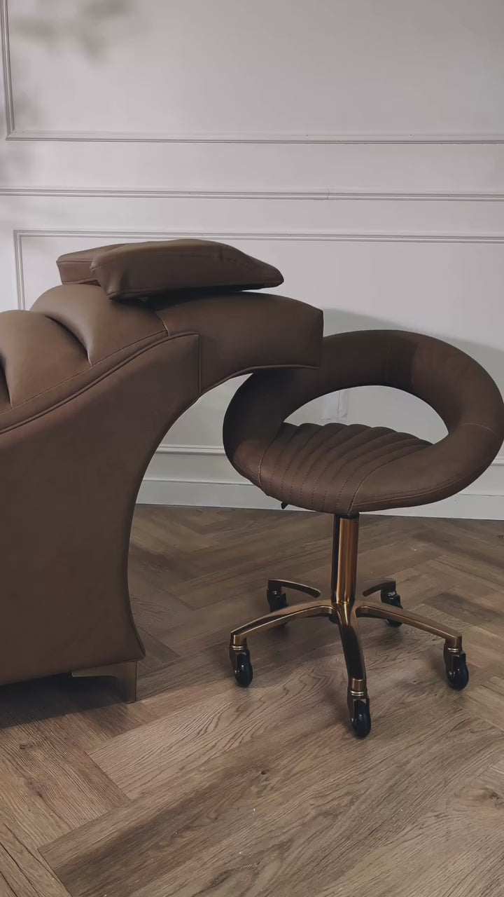 Load video: <p>With overstuffed channeled flutes, full tensile webbed suspension, and anti-gravity curves; The Edda allows every client to slip away into full body bliss.</p>